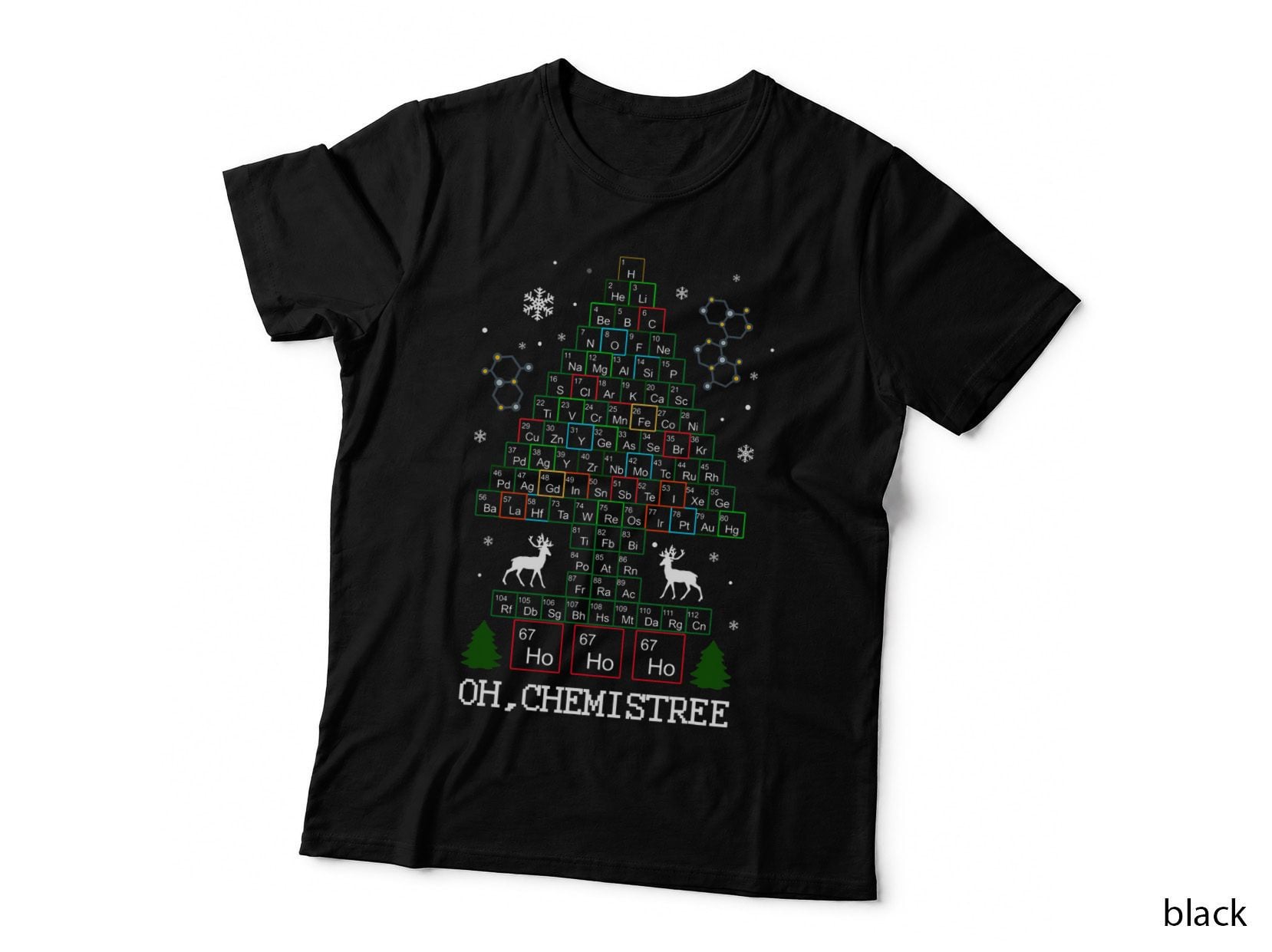Science Christmas Oh Chemist Tree Chemistree Chemistry T-Shirt
