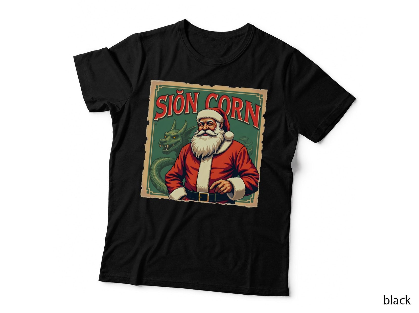 Siôn Corn Welsh Dragon Christmas T-Shirt