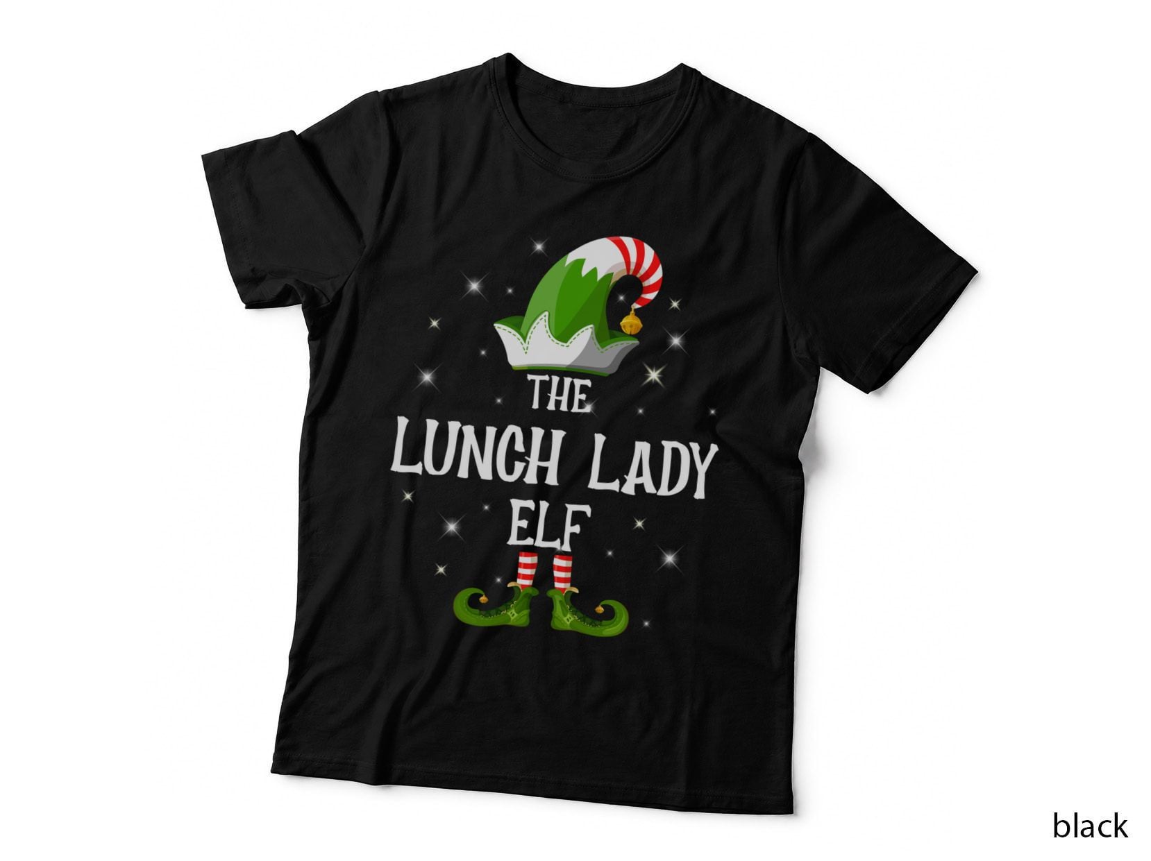 The Lunch Lady Elf Family Matching Group Christmas Gift T-Shirt