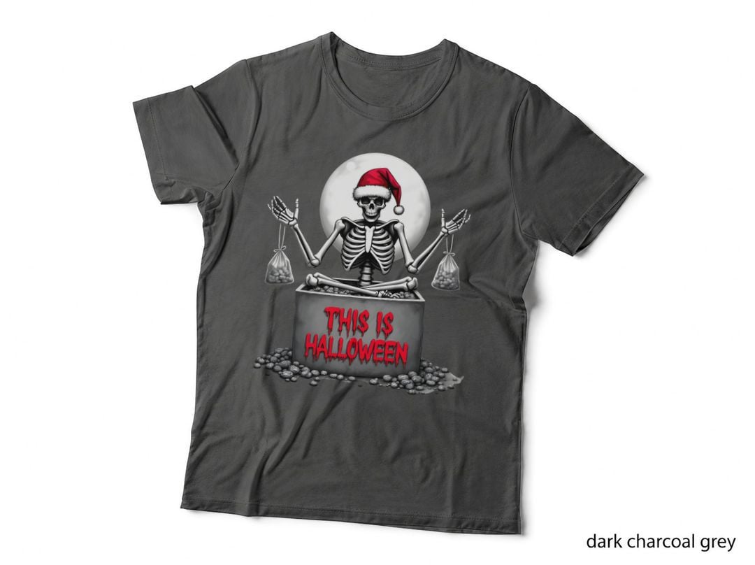 This Is Halloween Spooky Skeleton Santa T-Shirt