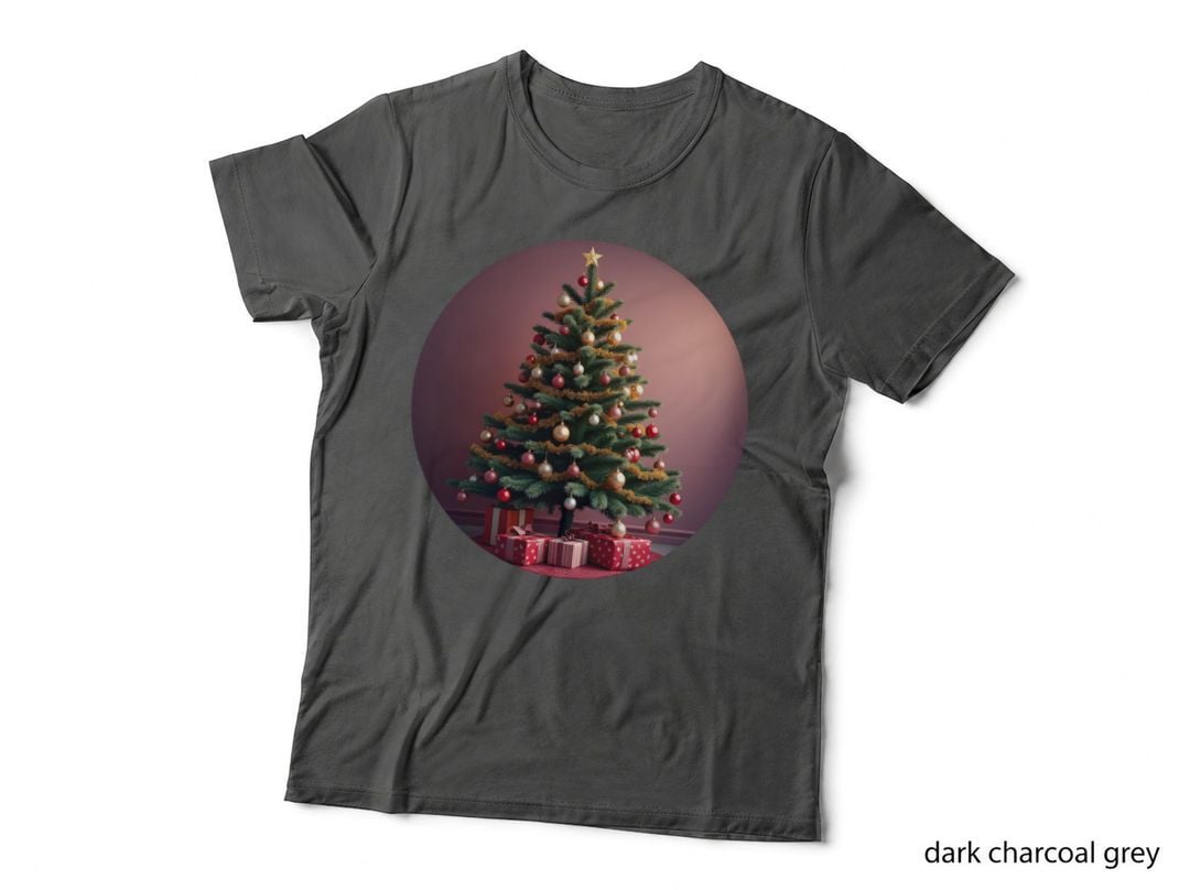 Vintage Ornate Pink Christmas Tree T-Shirt