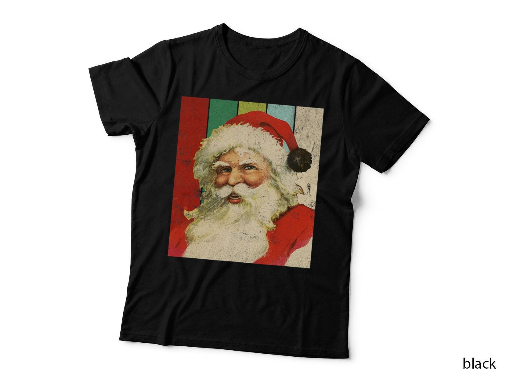 Vintage Santa Claus Holiday Christmas Graphic T-Shirt