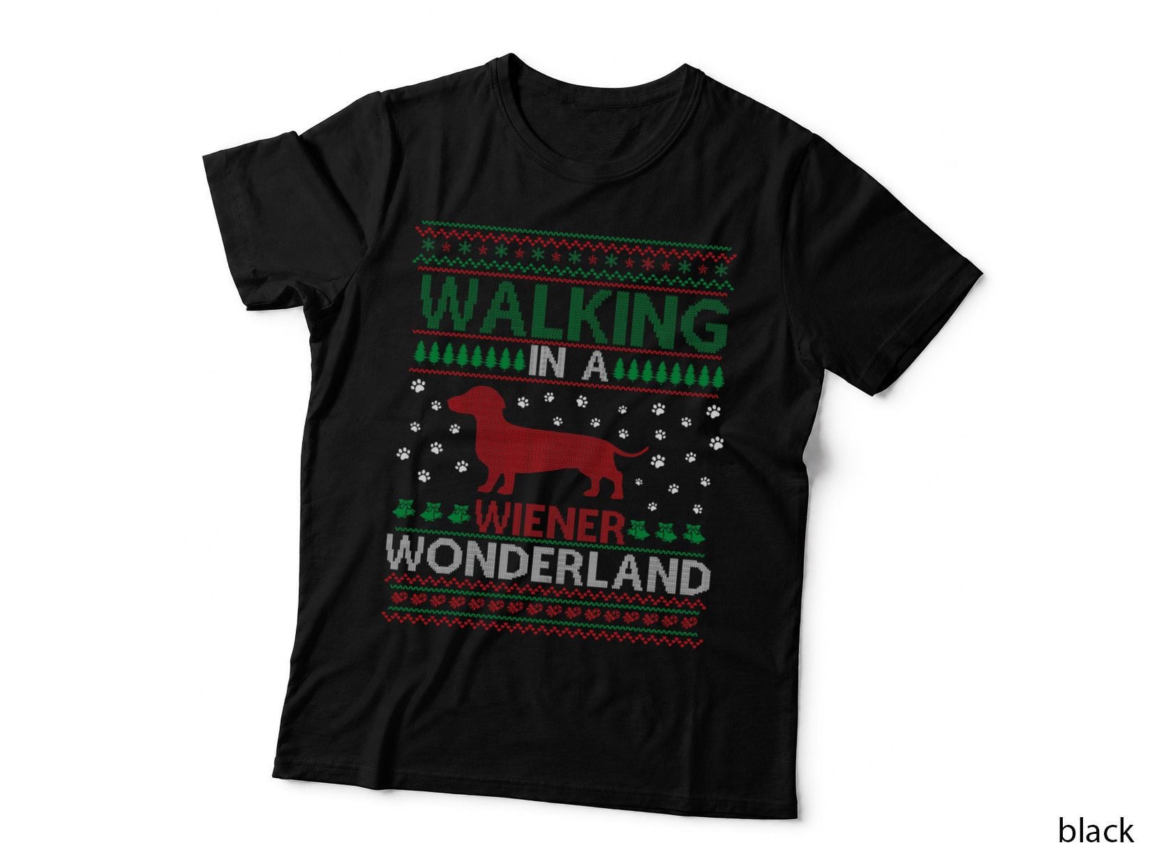 Walking in a Weiner Wonderland Funny Christmas Awesome T-Shirt