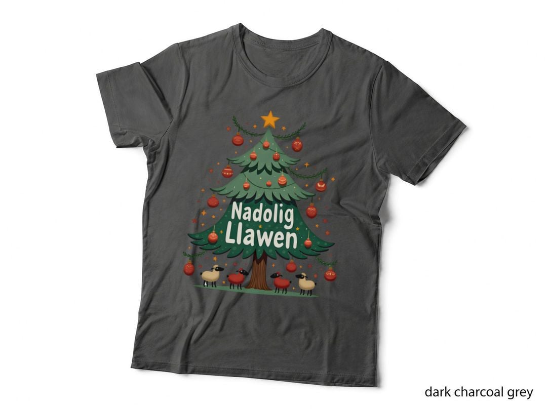 Welsh Pattern Christmas Sheep Bauble T-Shirt