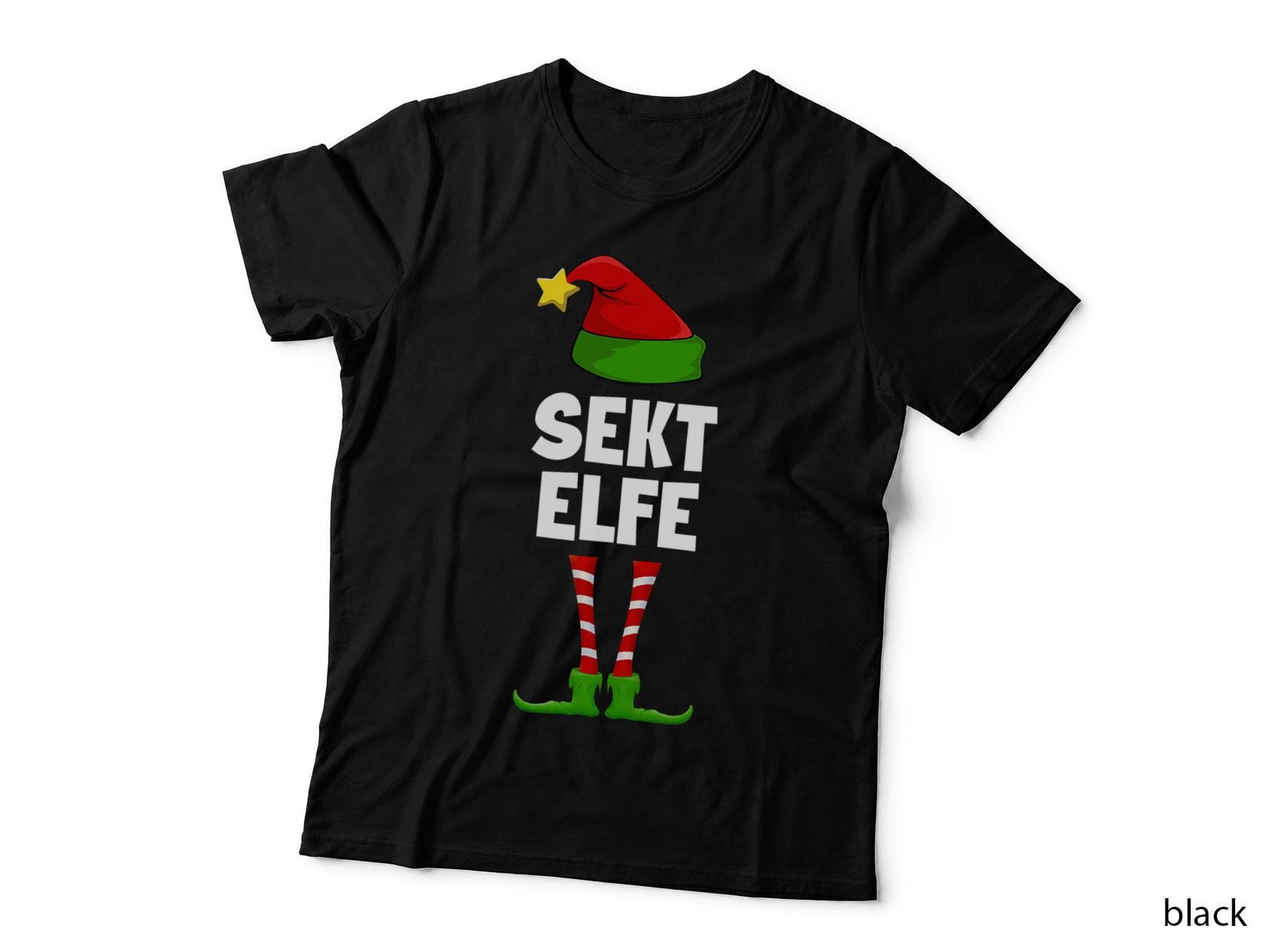 Champagne Elf Partner Look Family Elves Outfit Xmas Christmas T-Shirt