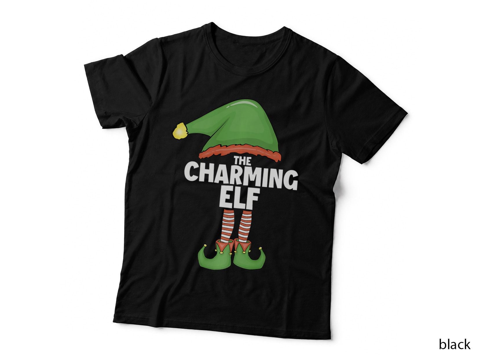 Charming Elf Shirt Family Xmas Holiday Shirt Santa Christmas T-Shirt