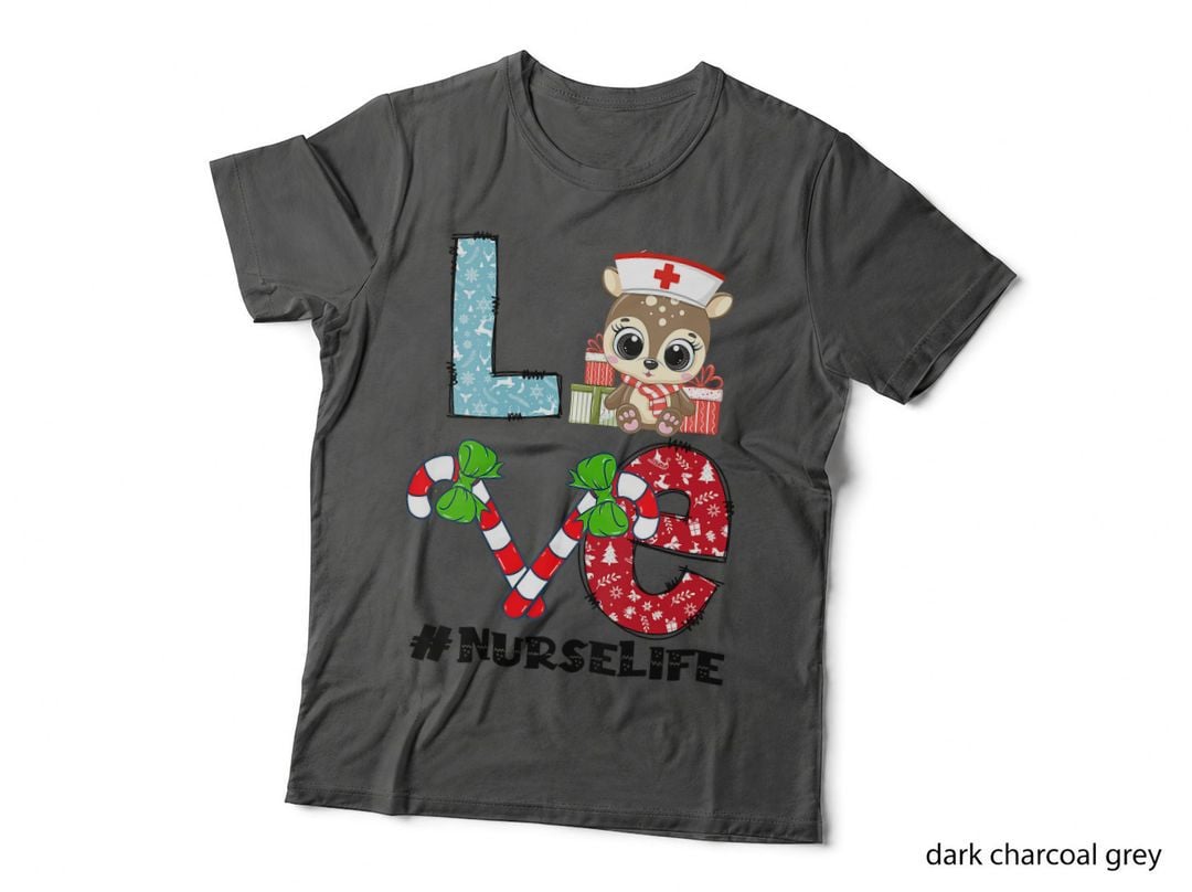 Christmas Nurse Love Nicu Rn Er Santa Reindeer Xmas T-Shirt