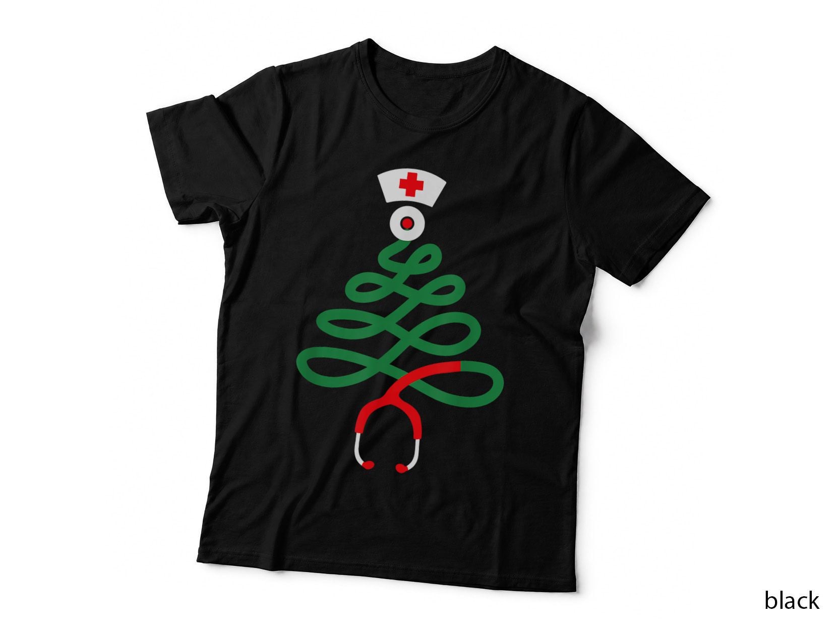 Christmas Tree Nursing Nurse Rn Lpn Squad T-Shirt