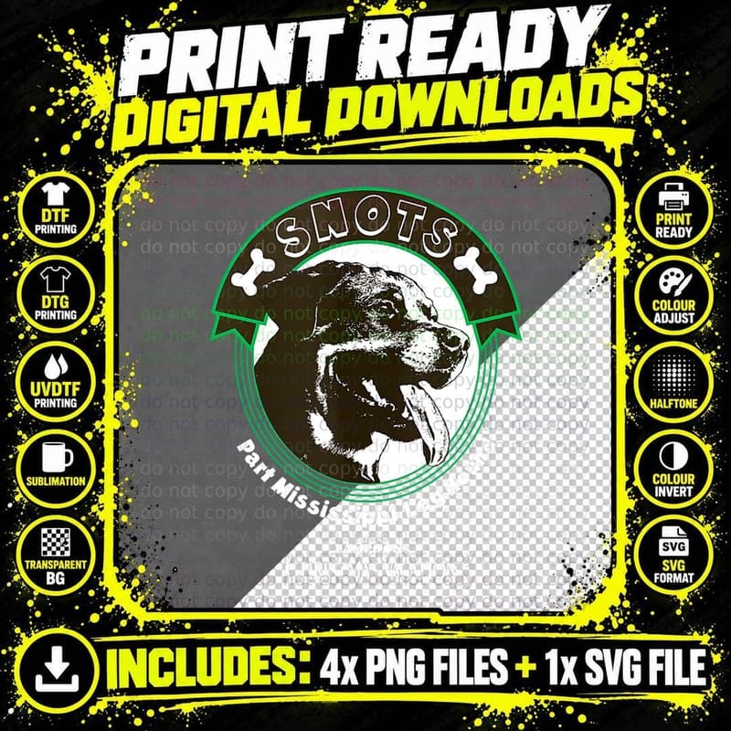 Christmas Vacation Snots Mississippi Leg Hound Png SVG Digital Bundle