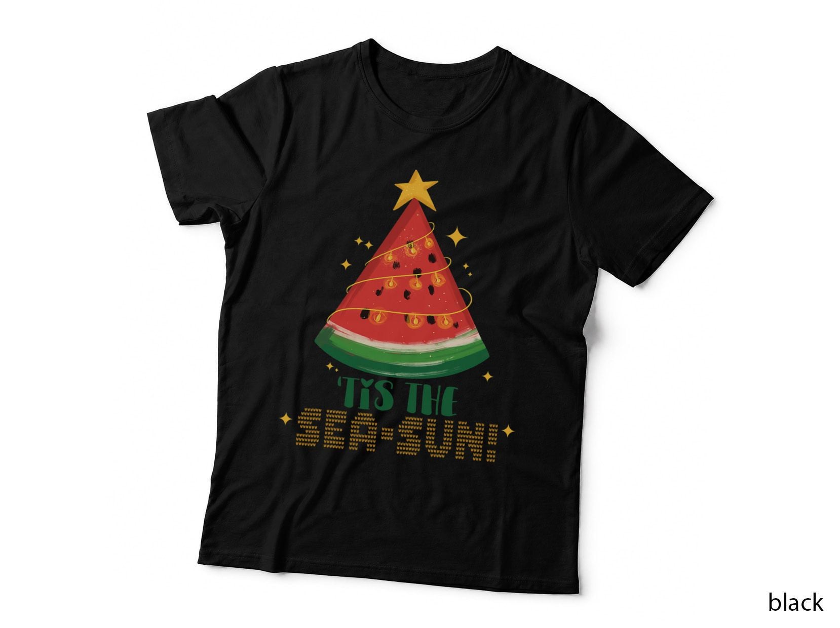 Christmas in July Party Tee - Watermelon Christmas Tree T-Shirt
