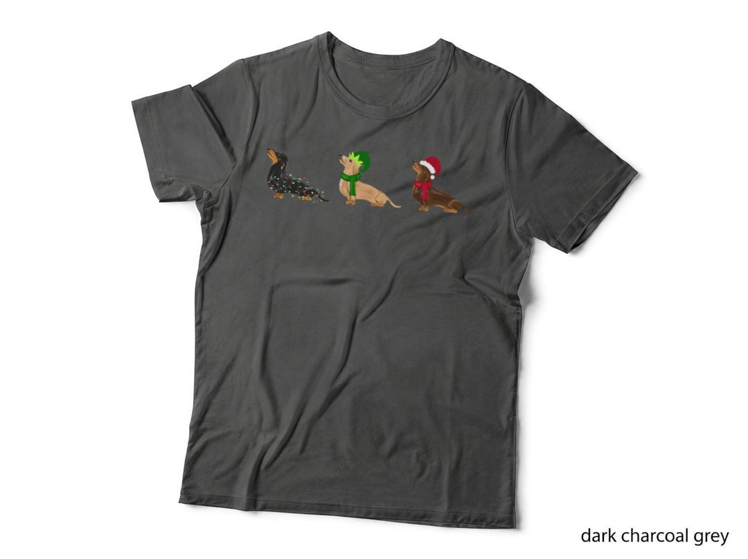 Cute Christmas Dachshund Sausage Dog, Dachshund Art T-Shirt