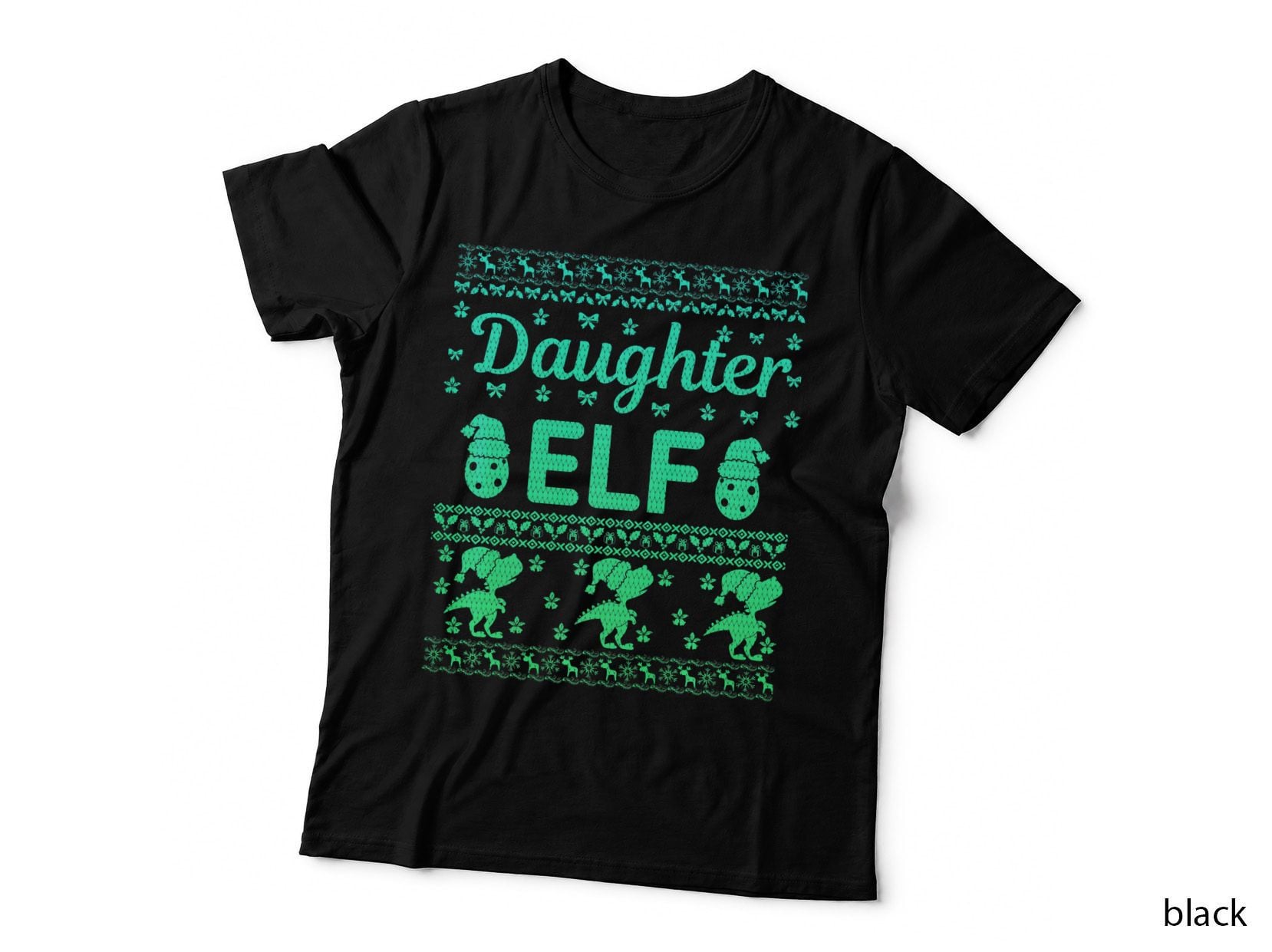 Daughter Elf Christmas Family, Ugly Xmas Christmas T-Shirt