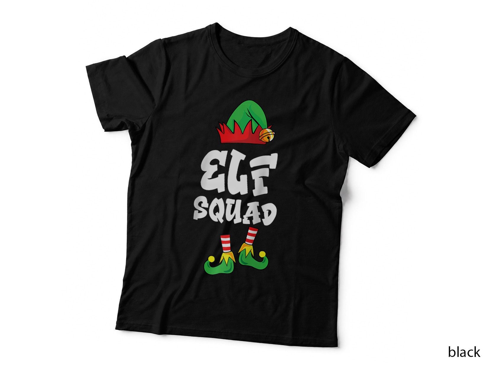 Elf Squad Christmas Matching, Family Holiday Squad T-Shirt