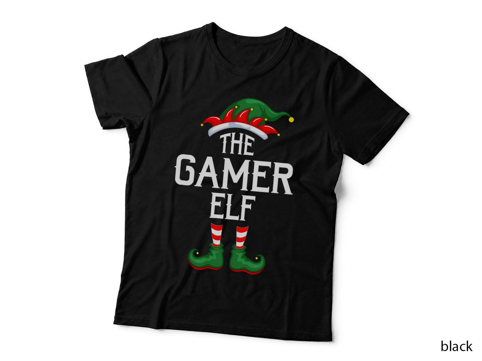 Elf Squad Family Matching the Gamer Elf Christmas T-Shirt