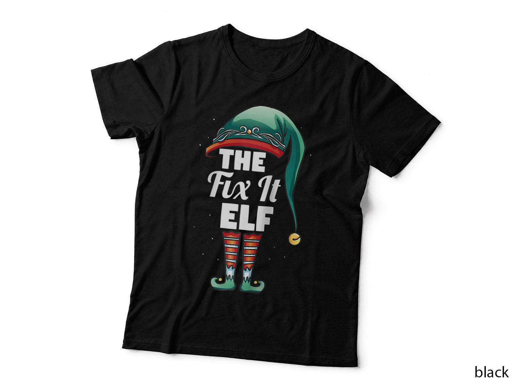 Family Matching Christmas Elf Costume the Fix It, Holiday Xmas T-Shirt