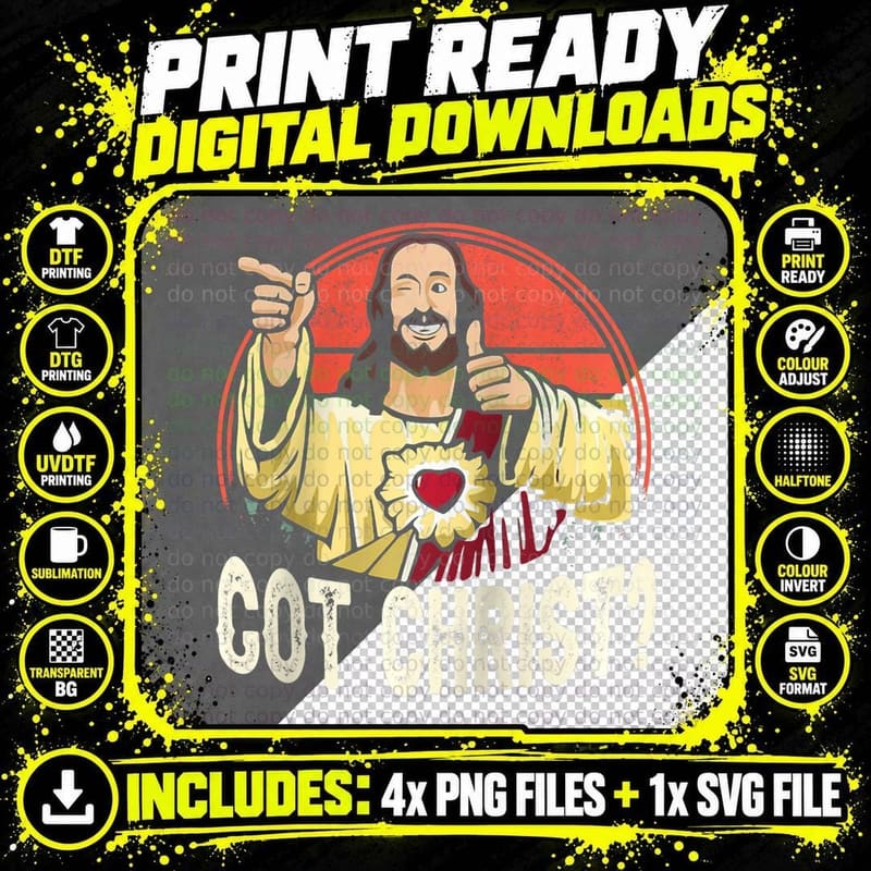 Got Buddy a Christ Christmas Cool Jesus Religious Png SVG Digital Bundle