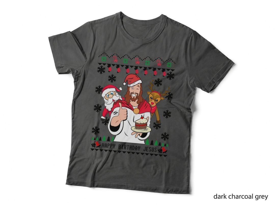 Happy Birthday Jesus Ugly Christmas Sweater Essential T-Shirt