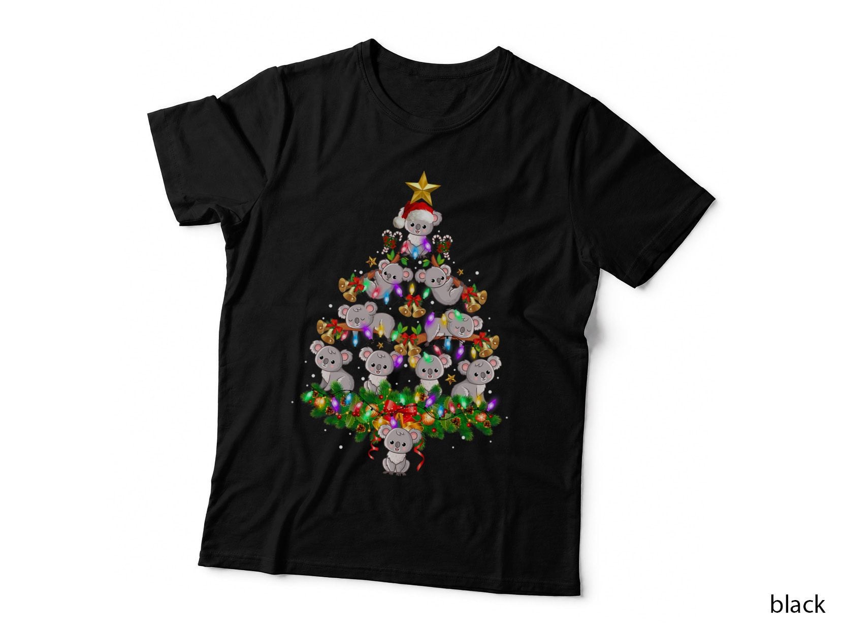 Koala Ornament Decoration Christmas Tree Tee Xmas Gifts T-Shirt