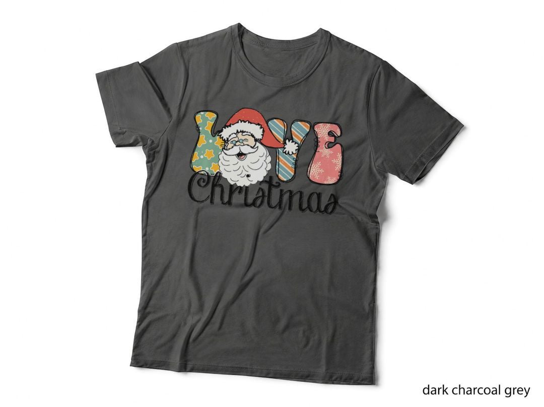 Love Christmas Santa Claus Retro Groovy Merry Xmas, Festive Season T-Shirt
