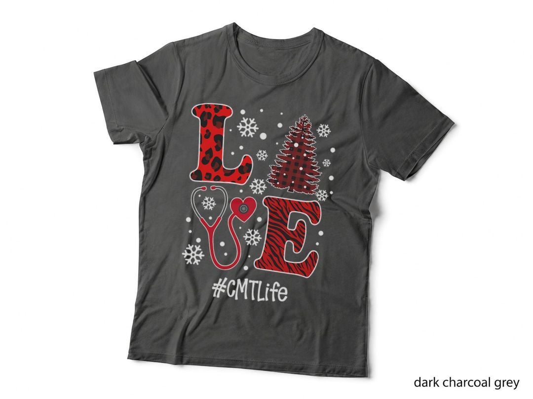 Love Nurse CMT Life Christmas 2020 Flannel T-Shirt