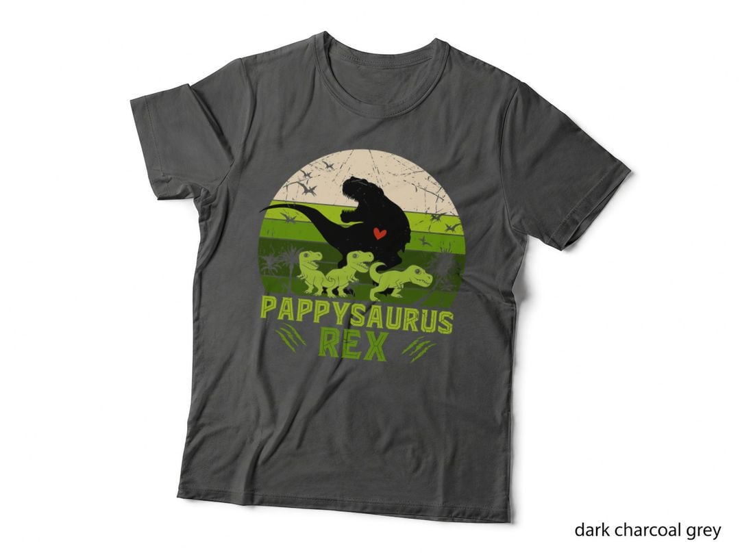Pappy Dinosaur Pappysaurus 3 Three Kids Xmas Christmas T-Shirt