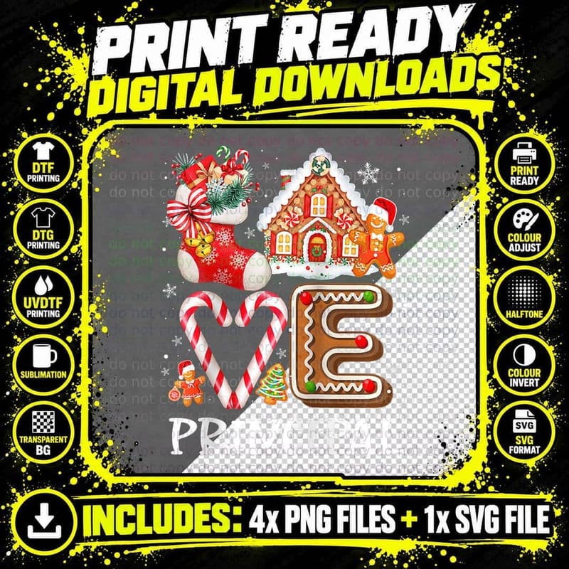 Principal Teacher Love Christmas Teachers Cute Png SVG Digital Bundle
