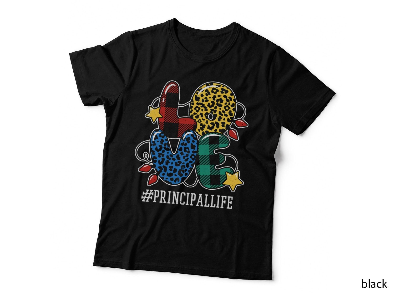 Principal Teacher Student December Holiday Love Christmas T-Shirt