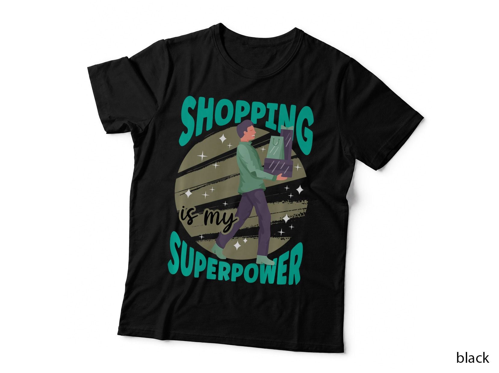 Shopping Is My Superpower Christmas Family Love, Festive Season T-Shirt