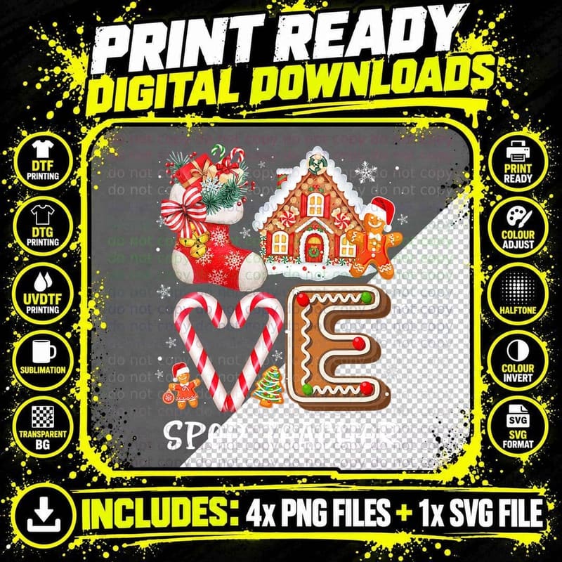 Sped Para Teacher Love Christmas Teachers Cute Png SVG Digital Bundle