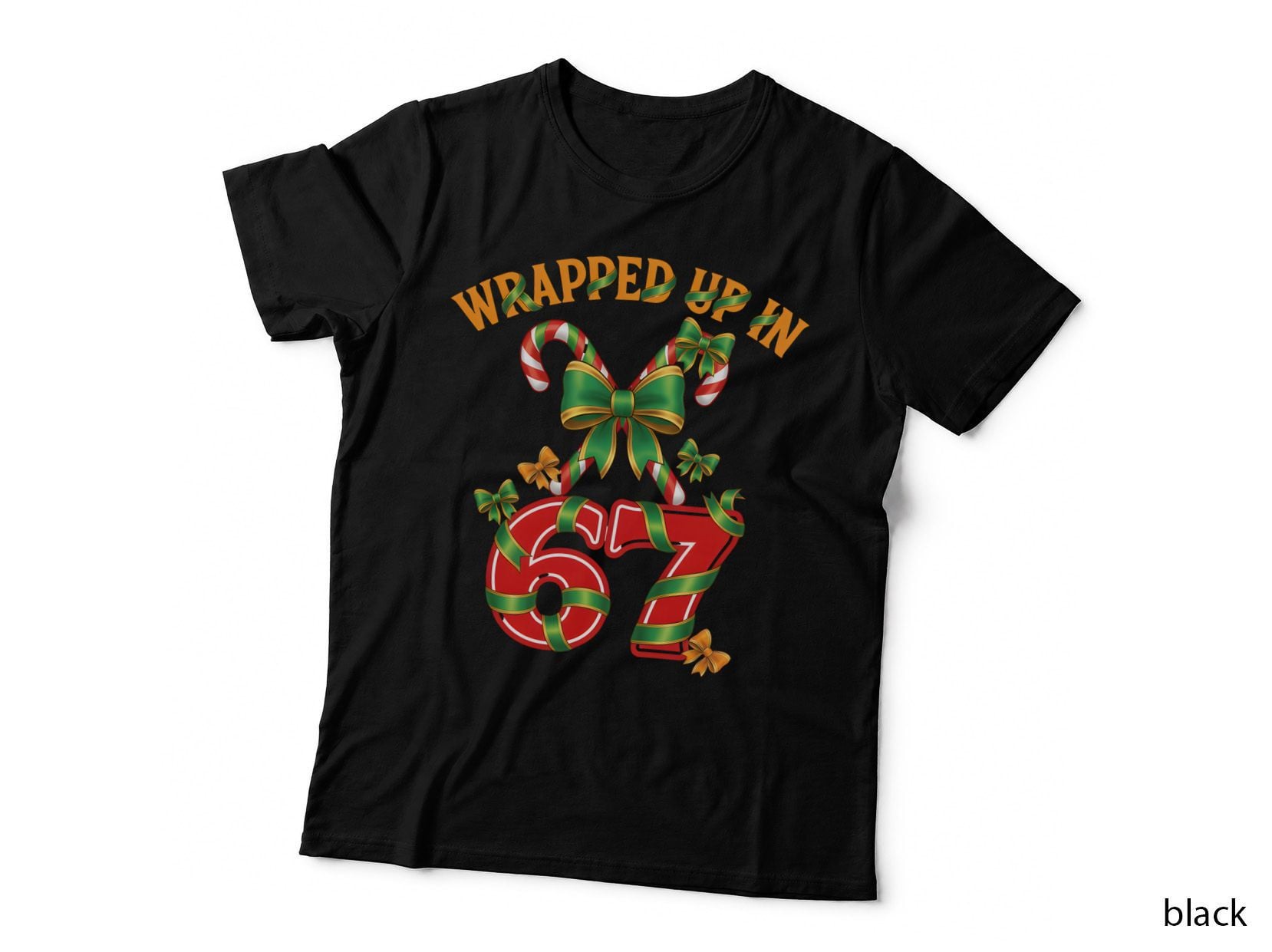 67 Funny Christmas Wrapped up in Six Seven Brainrot Gift T-Shirt