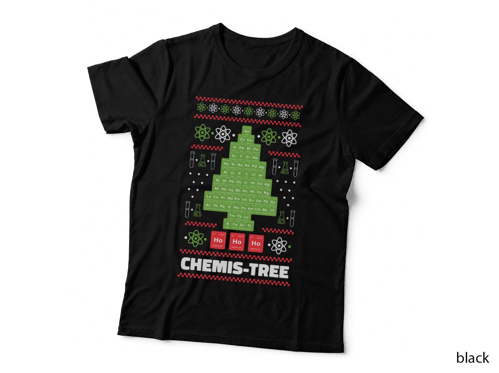 Chemistree Science Christmas Tree Chemistry T-Shirt