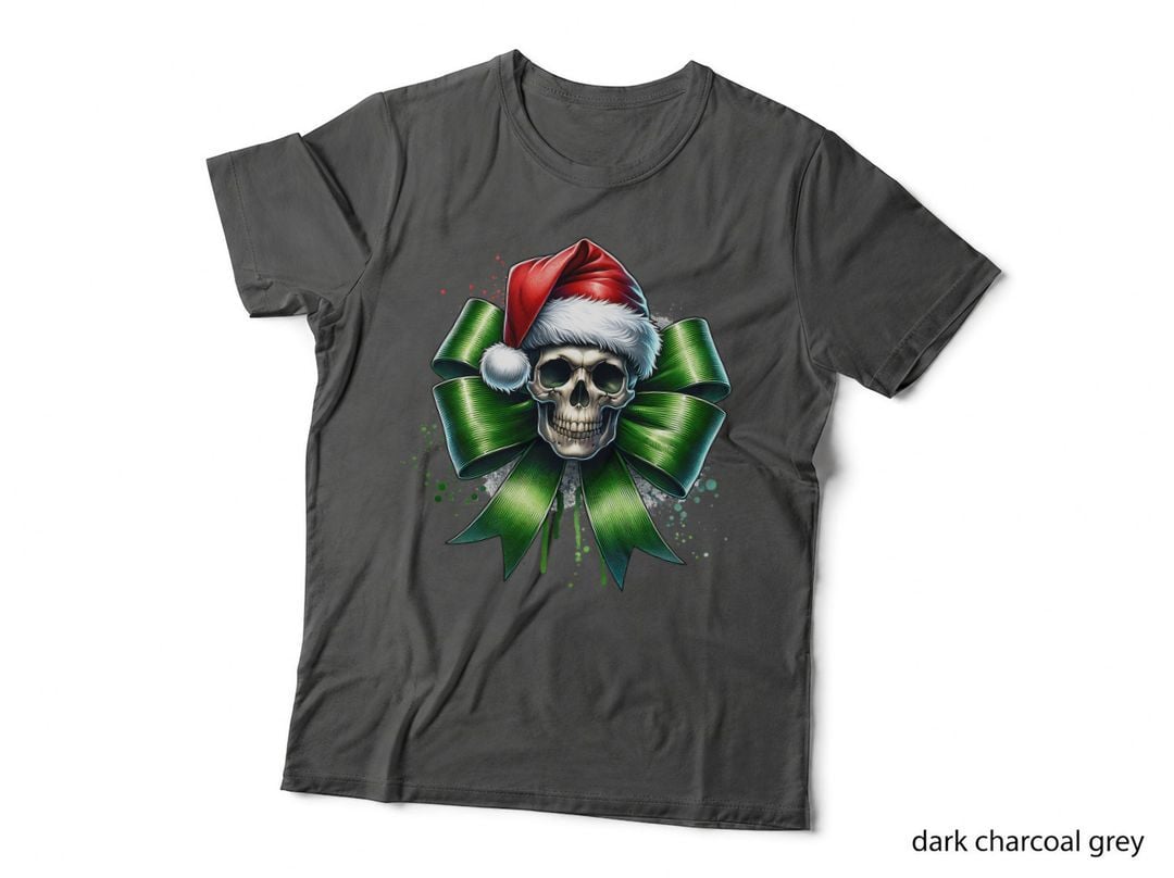 Christmas Green Bow with, Handmade Feel, Ugly Sweater Vibes, Gift T-Shirt