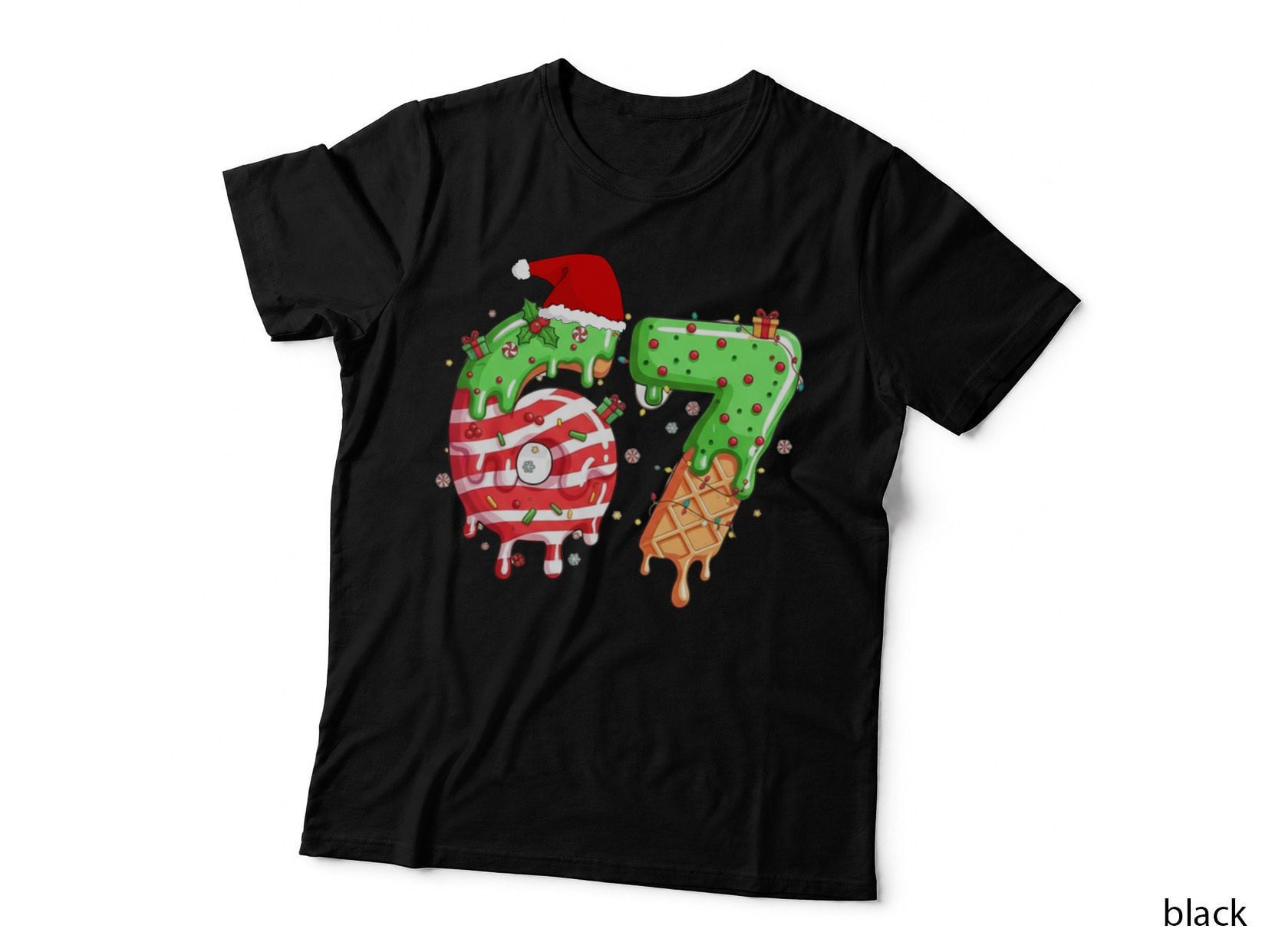 Funny 6 7 Christmas, Six Seven, 67 Kids Boys Girls Christmas Gift T-Shirt