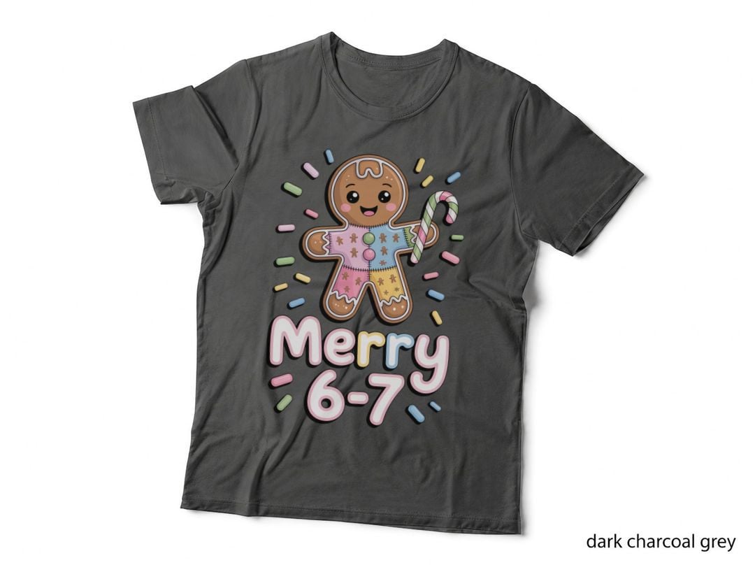 Funny 6 7 Six Seven Meme Christmas Women Men Kids Long T-Shirt