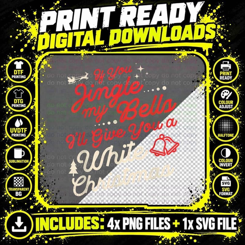 Funny Christmas If You Jingle My Bells Naughty Holiday Png SVG Digital Bundle