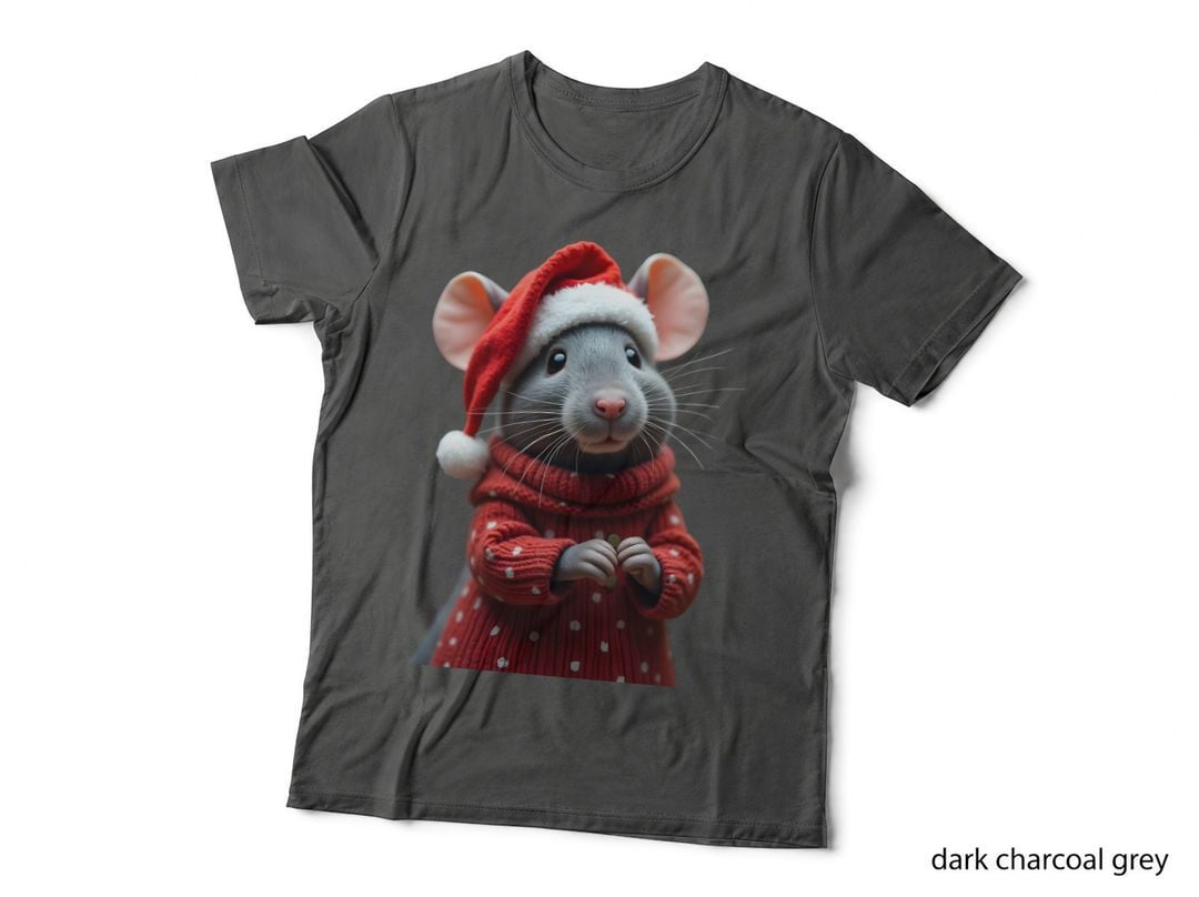 Funny Rat Christmas Jumper, Cute Xmas Rodent, Animal Lover Gift T-Shirt