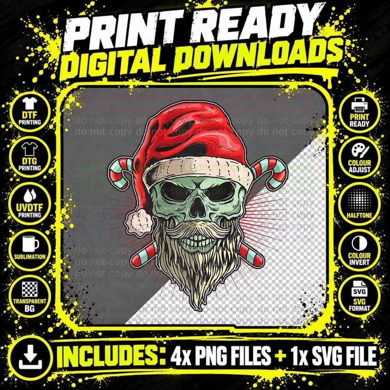 Funny XMAS Lover I Ugly Christmas I Bad Santa Claus Png SVG Digital Bundle