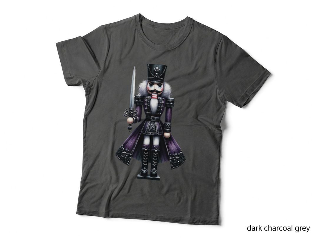 Gothic Nutcracker Dark Christmas Soldier Creepy Holiday Aesthetic T-Shirt