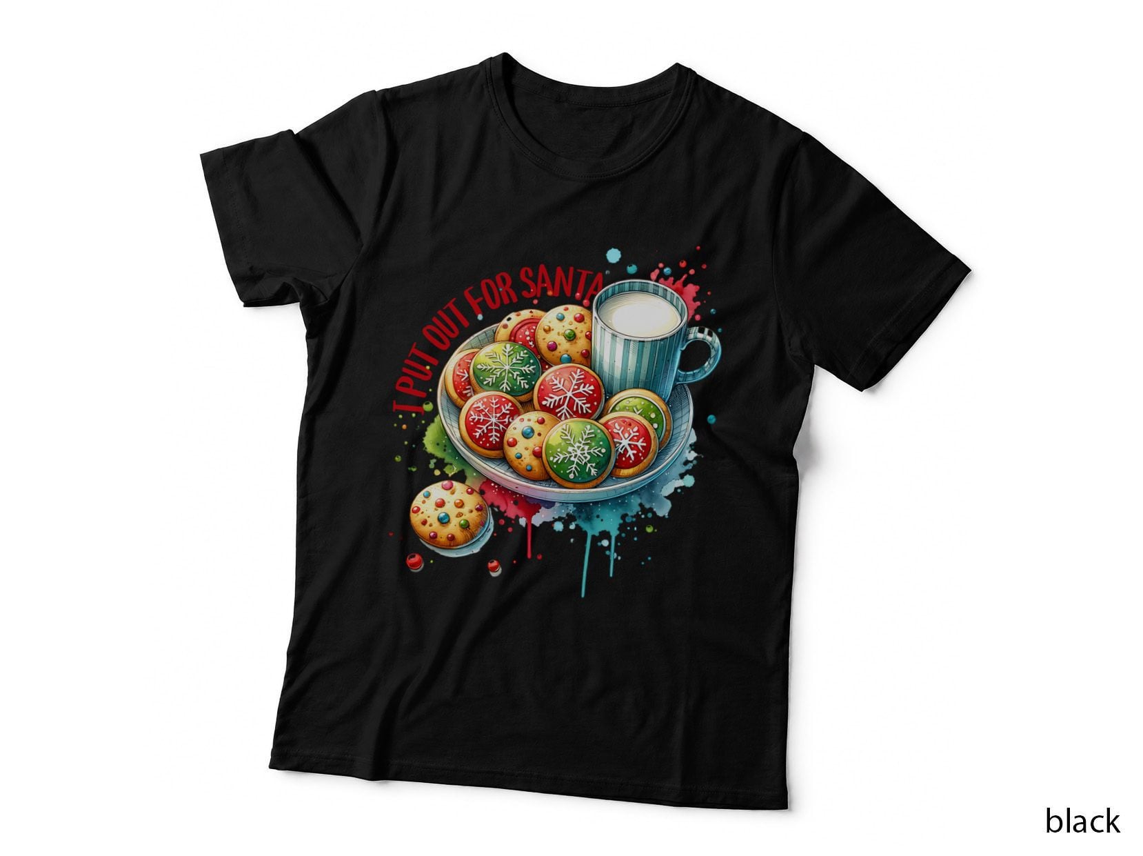 I Put Out for Santa Red Text, Cute Trendy Outfit, Gift T-Shirt