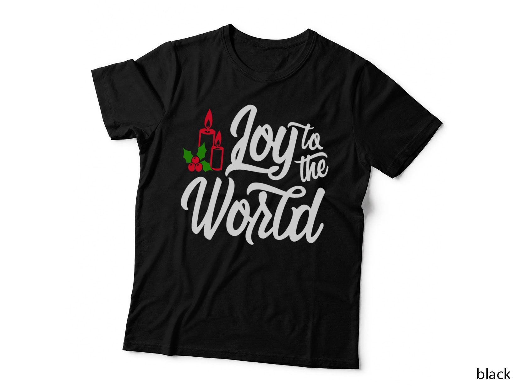 Joy to the World Christian Christmas Sweater Jumper T-Shirt