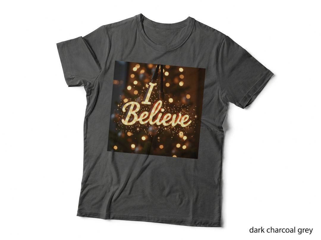 Magical I Believe Christmas Holiday Festive Sign T-Shirt