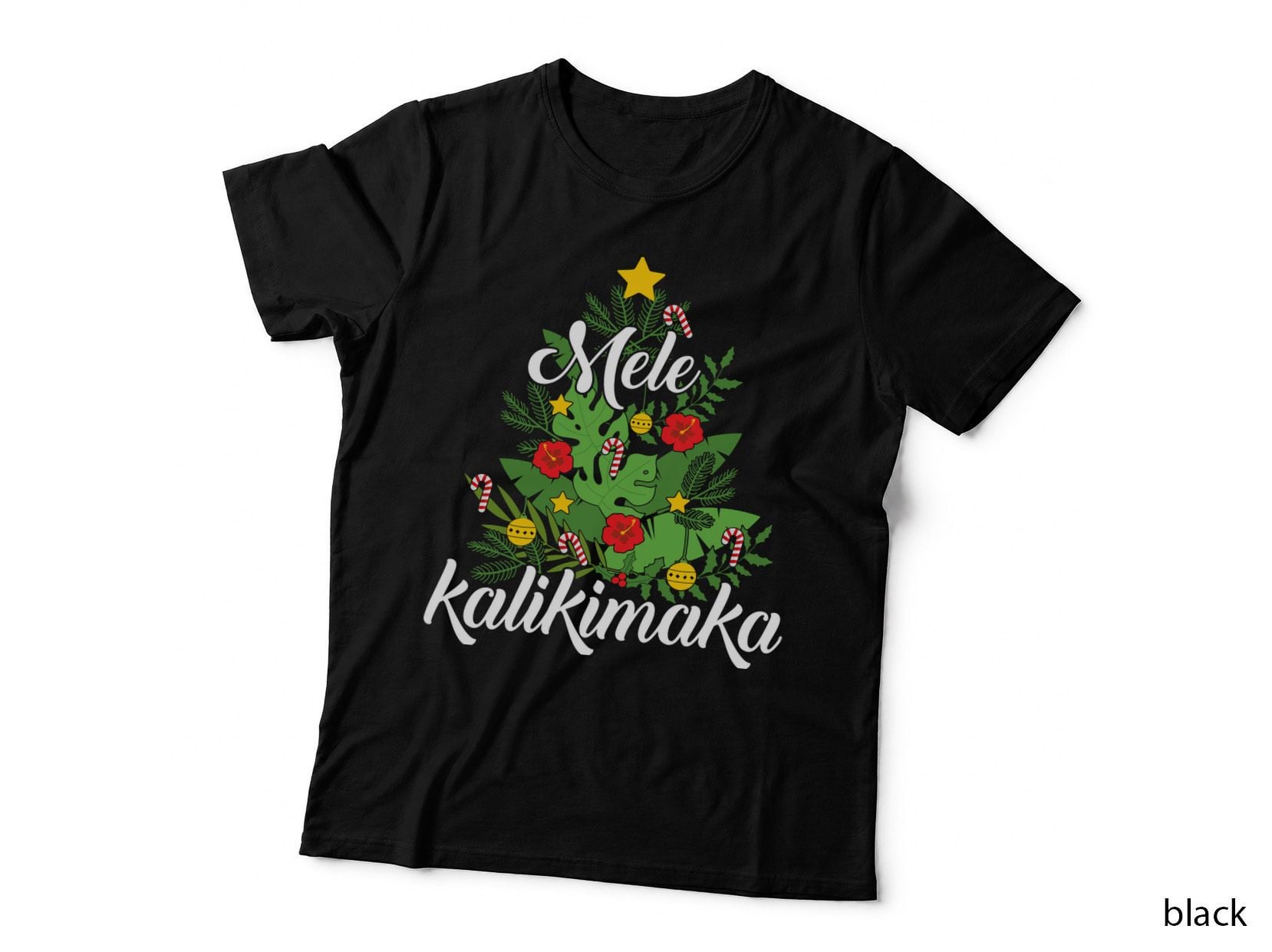 Mele Kalikimaka Xmas Tree for Hawaiian Hawaii Christmas Pullover Hoodie T-Shirt