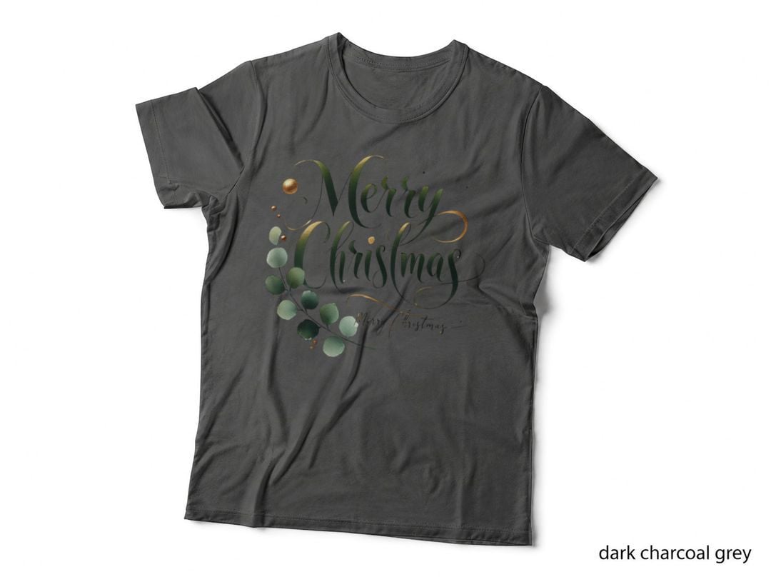 Merry Christmas Script Calligraphy Holiday Season's Greetings T-Shirt