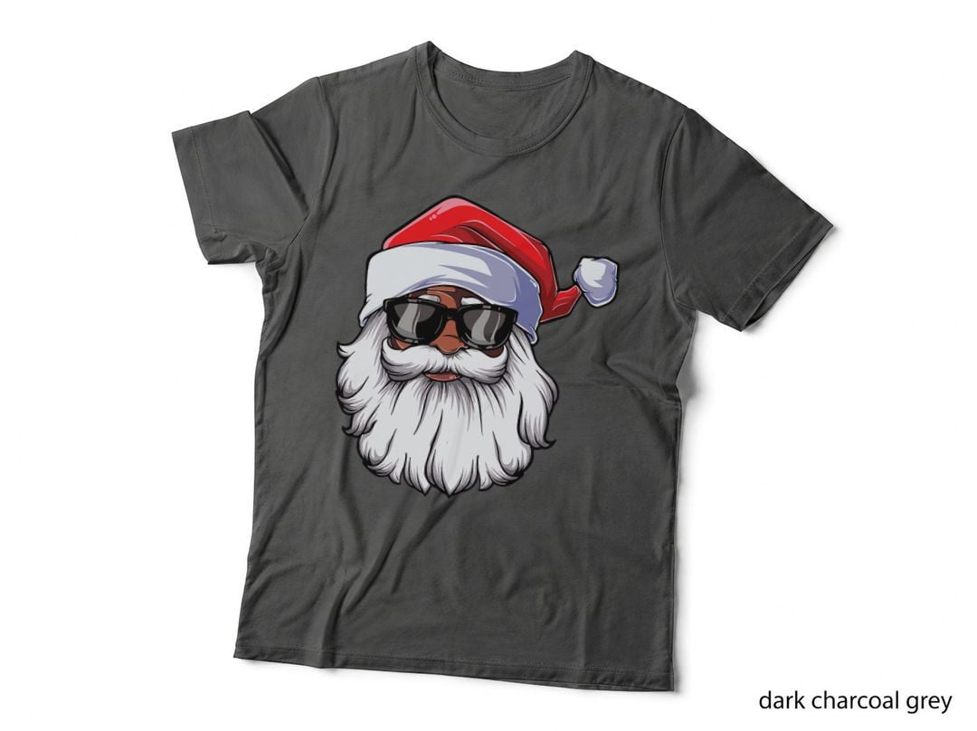 African American Santa Claus Black Merry Christmas 2021 Cool T-Shirt