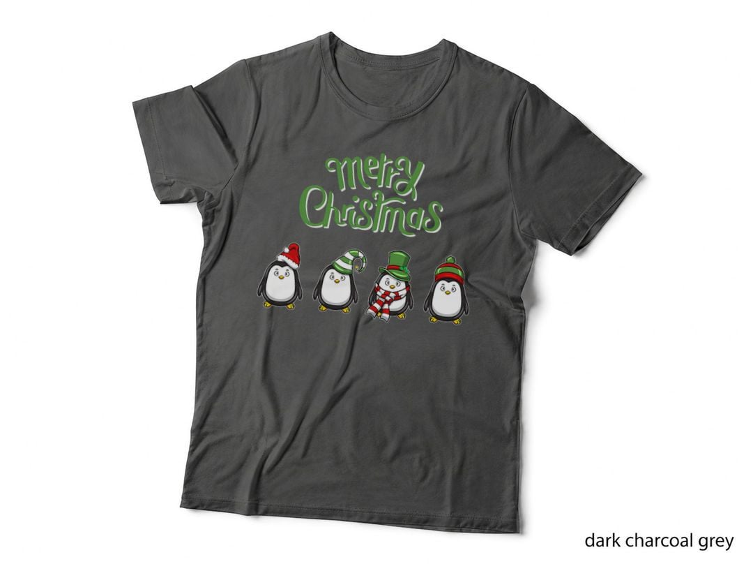 Black Penguin Costume Kids Merry Christmas for Girls and Boy T-Shirt