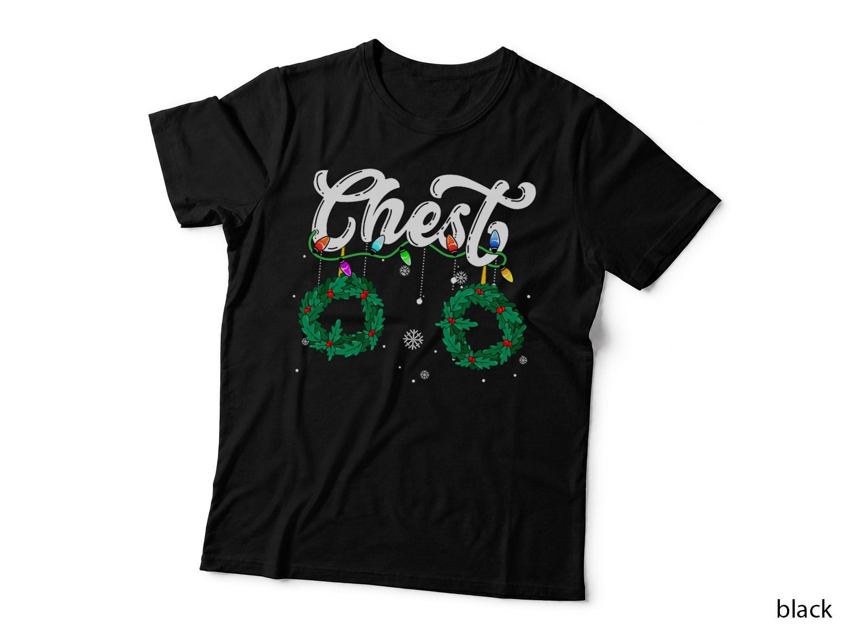 Chest Nuts Christmas Funny Matching Couples Chestnuts T-Shirt
