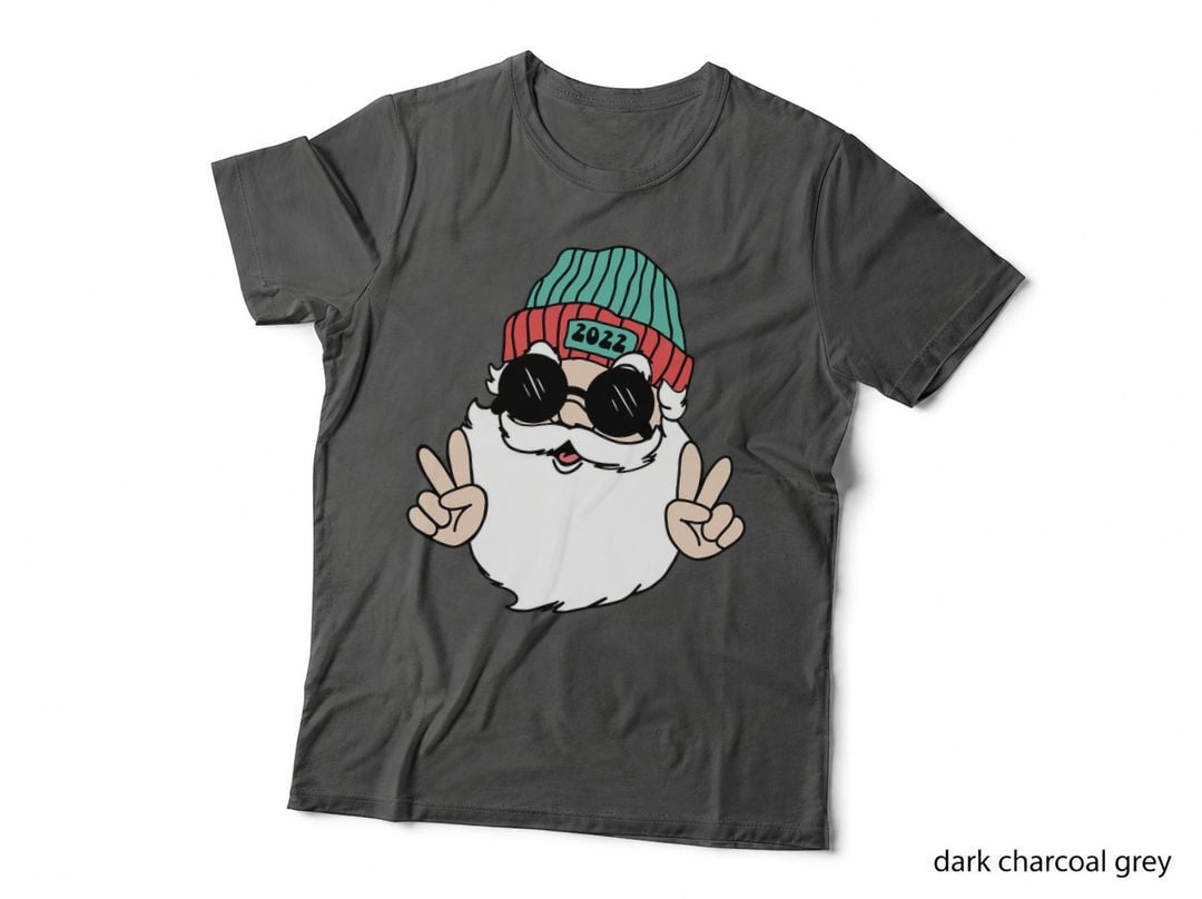 Funny Santa Sunglasses Retro Xmas Christmas Pajama Boy Girl T-Shirt