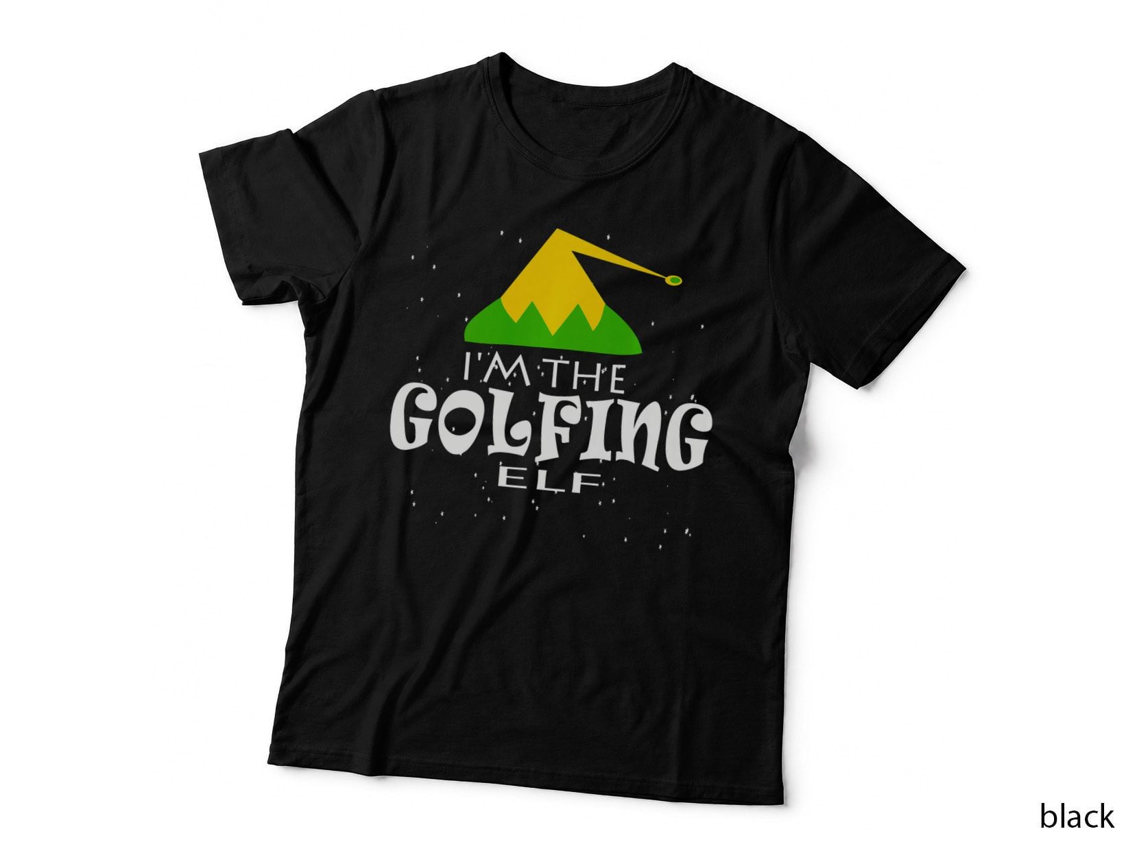 Golfing Elf Matching Family Outfits Group Christmas Funny T-Shirt