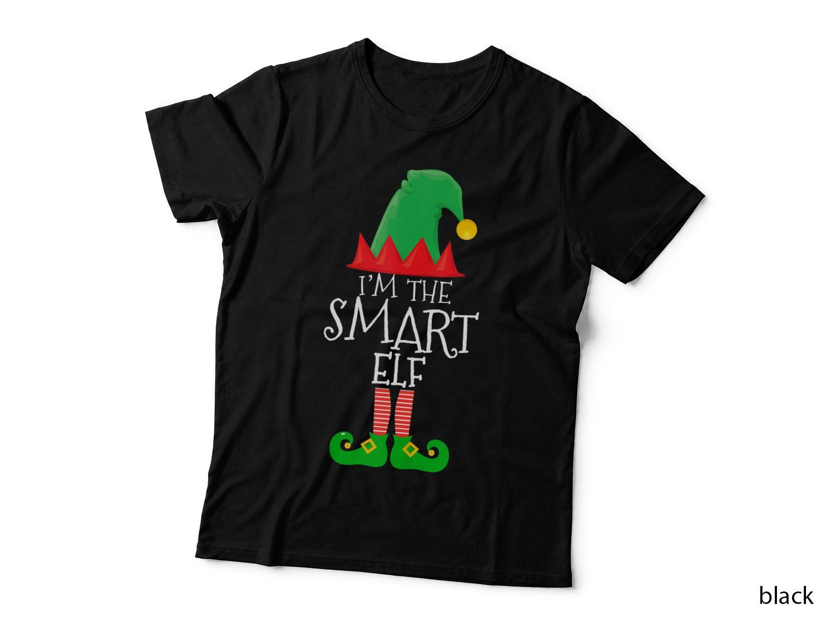 I'm the Smart Elf Family Matching Group Christmas Gift, Holiday Festive T-Shirt