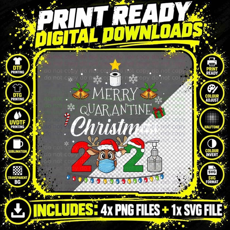 Merry Christmas 2021 Reindeer Funny Pajamas Family Xmas Png SVG Digital Bundle